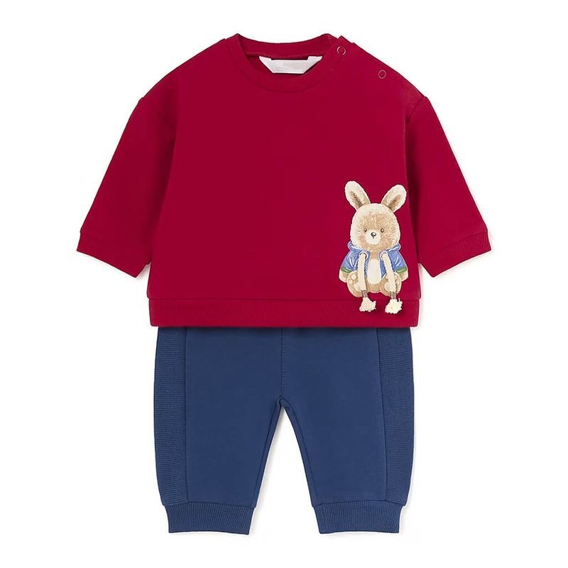 Pant Set Bunny Red/Navy