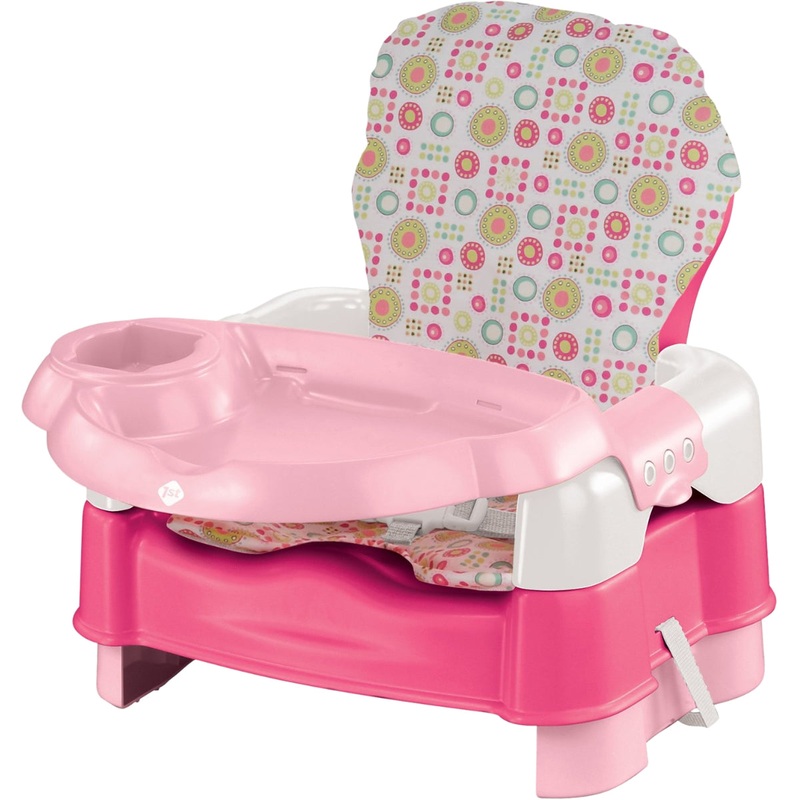 Safety 1st Deluxe Sit Snack & Go Convertible Portable Booster Chair – Pink with Full Pad