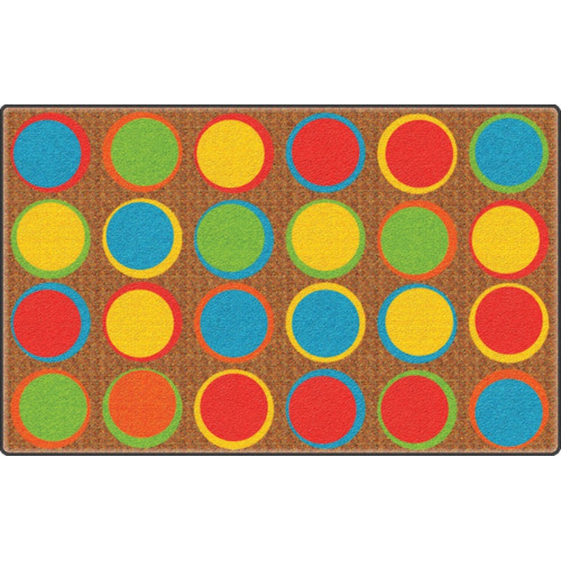 Sitting Spots Rug, 6′ x 8’4″ Rectangle, Muted