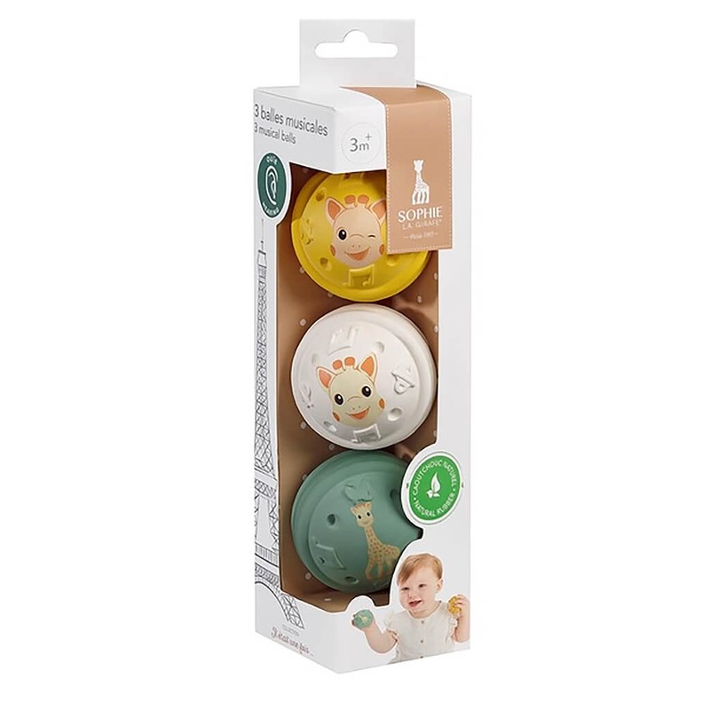 Sophie la Giraffe 3 Musical Light & Flexible Sound Balls