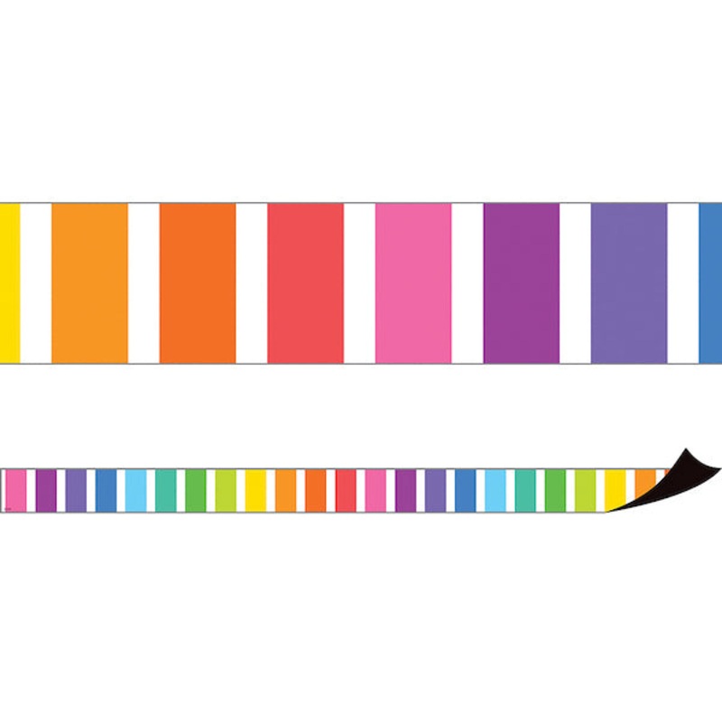 Colorful Stripes Magnetic Border