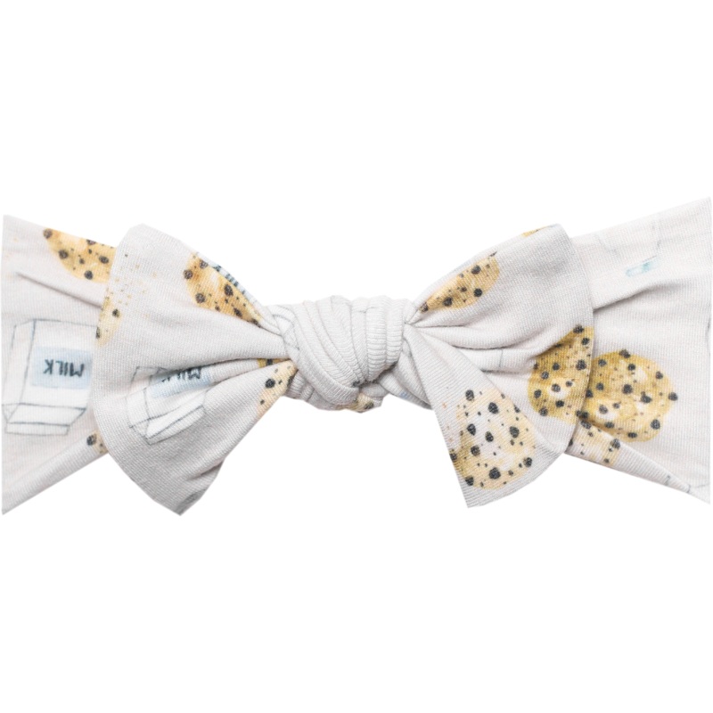 Copper Pearl Knit Headband Bow | Chip
