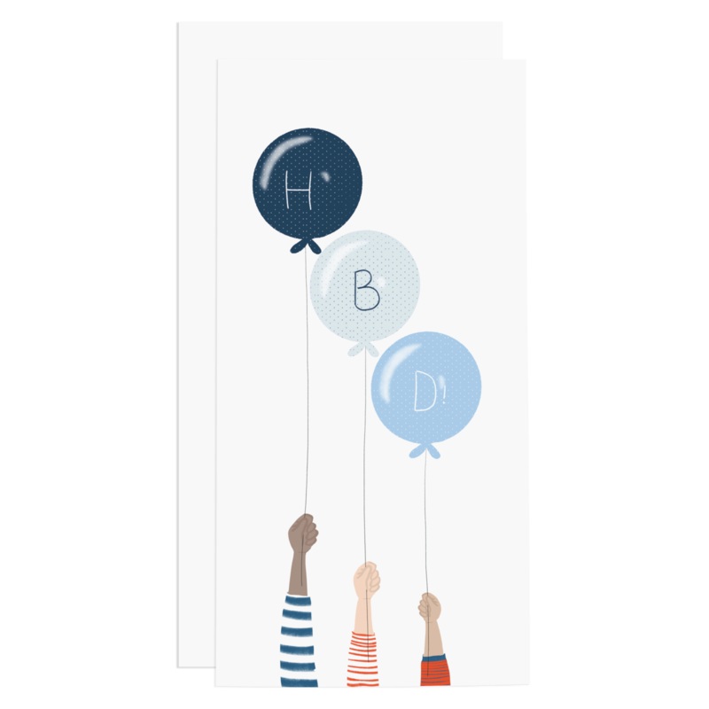 HBD Balloon – Long Card