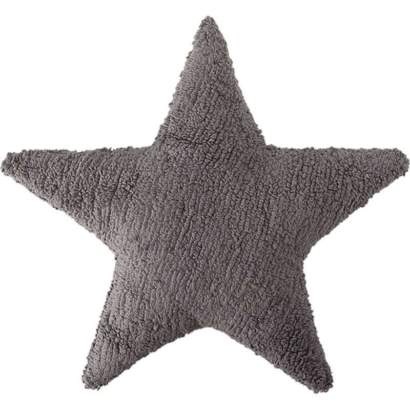 Lorena Canals Star Cushion – Dark Grey (1’9″ x 1’9″)