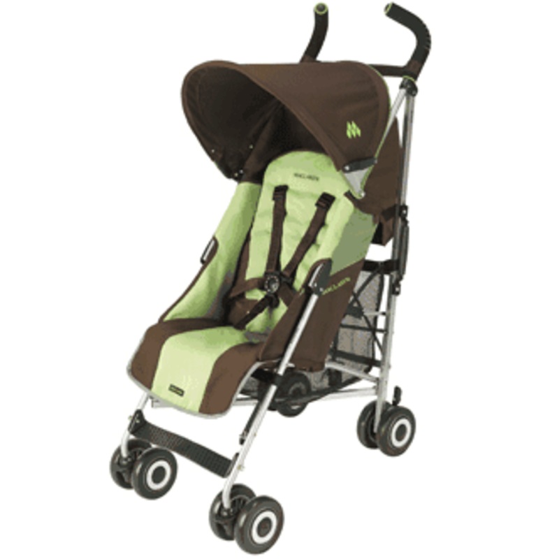 Maclaren Quest Sport Stroller 2009 Coffee Brown Marsh Green