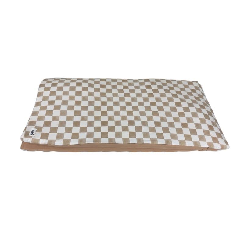 Toki Kids Standard Padded Play Mat 40″ x 40″, Checker Toffee