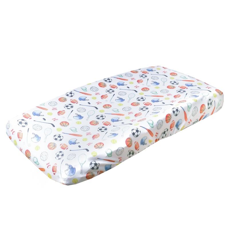Copper Pearl Premium Knit Diaper Changing Pad Cover | Varsity