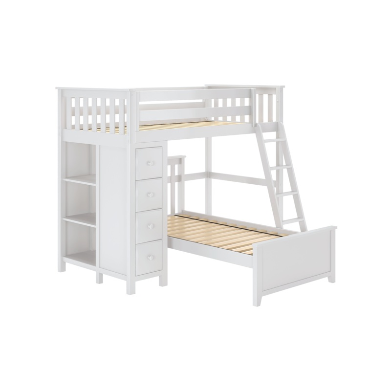 Edinburgh 1 – Twin All-in-One w/ Dresser-Bookcase & Twin-Size Bed
