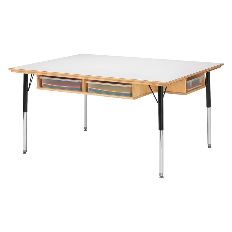 Jonti-Craft Table with Storage – 24″ – 31″ Ht – without Paper-Trays