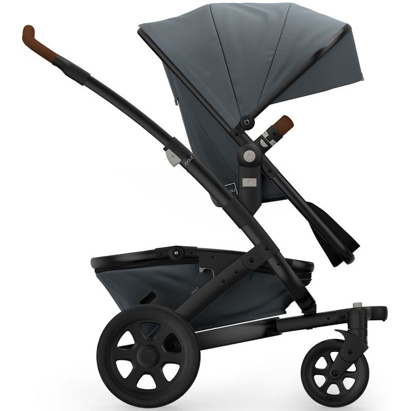 Joolz Geo 2 Tailor Mono Stroller – Black/Grey/Black/Brown Ribbed