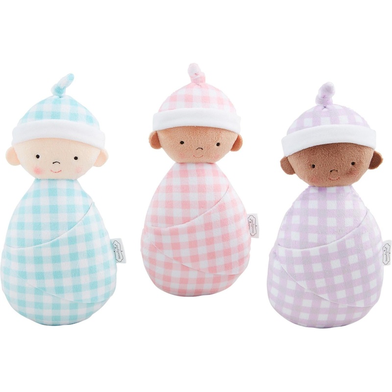 Mud Pie Baby Doll Basket Set