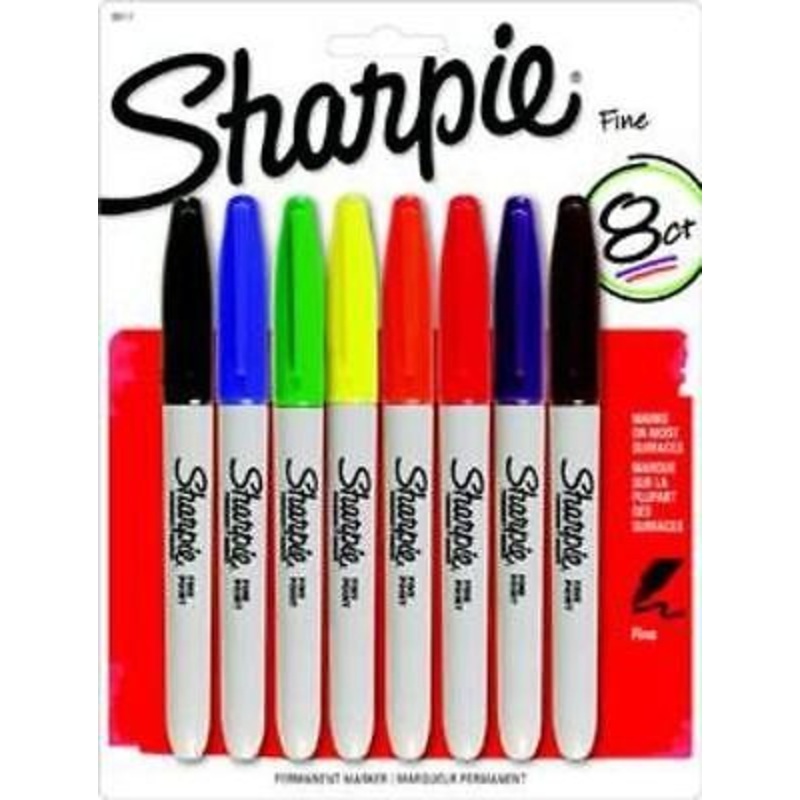Sharpie Fine Point Markers (Set of 8)
