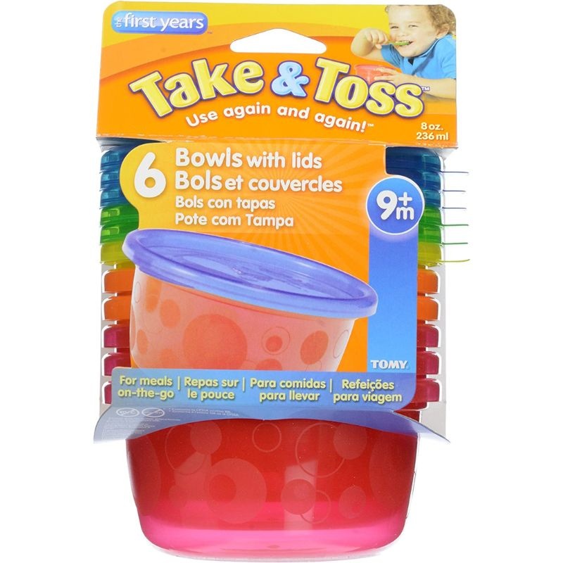 Take & Toss 8 oz Bowls With Lids – 6 Pack