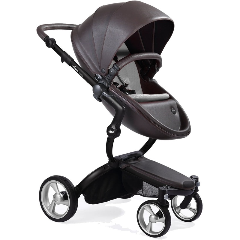 Mima Xari Complete Stroller, Black – Chocolate Brown / Stone White