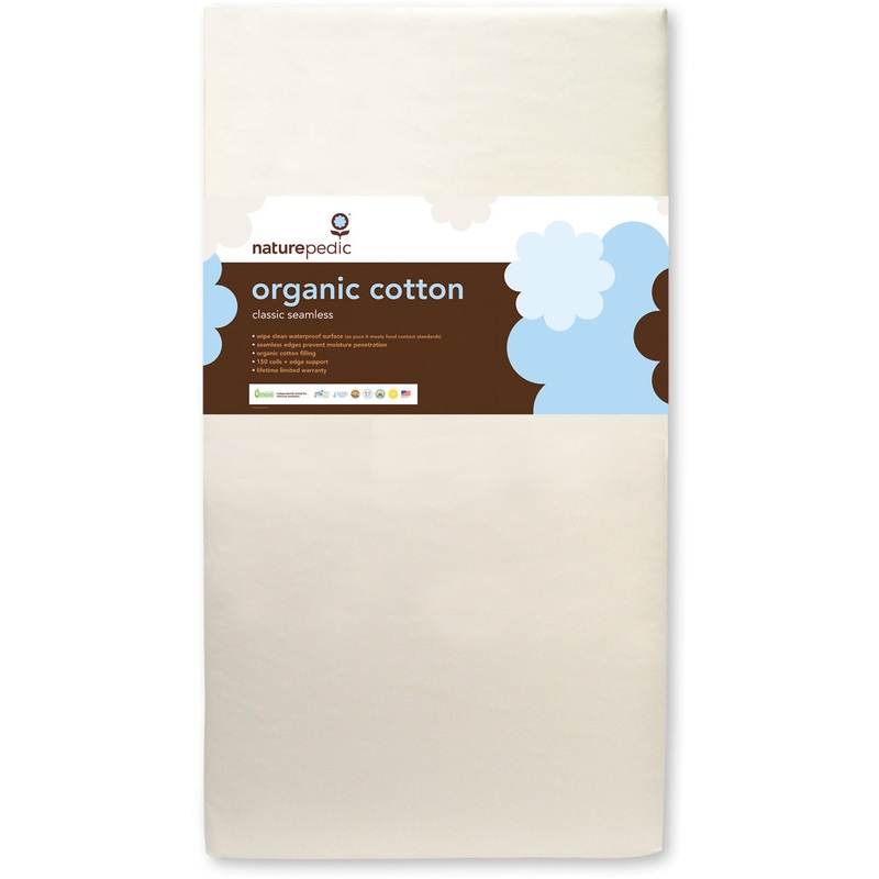 Naturepedic MC22 Seemless Organic Cotton Classic Baby Mattress