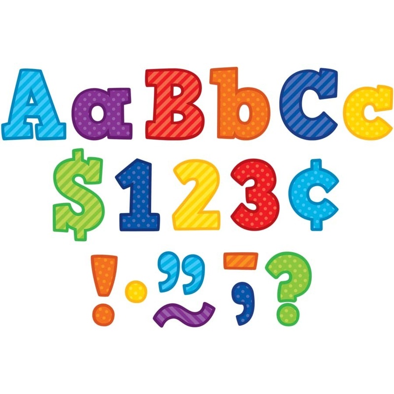 Playful Patterns Bold Block 3″ Letters Combo Pack