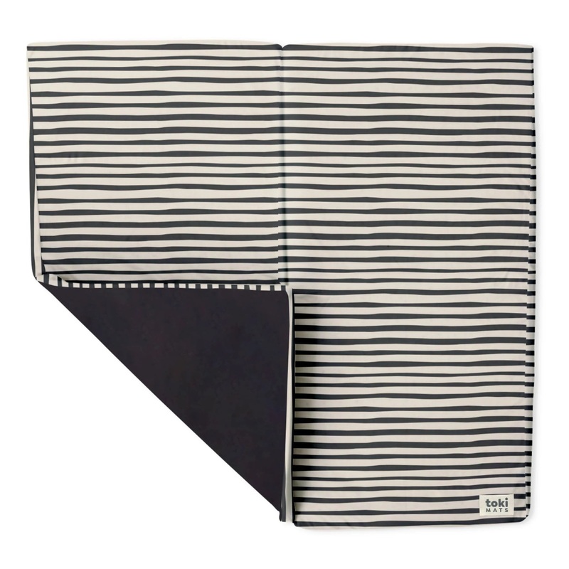 Toki Kids Standard Padded Play Mat 40″ x 40″, Bold Stripe