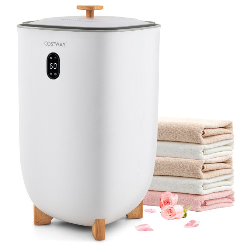 35L Large Home Towel Warmer Bucket With Auto Shut-Off Function-White