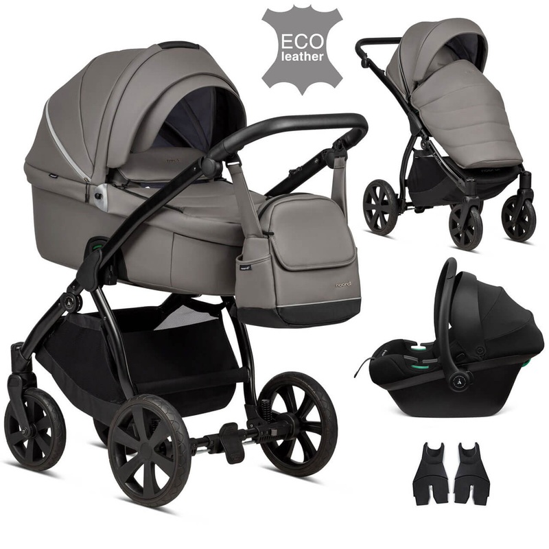 Noordi Fjordi Leather 3-in-1 Travel System – Graphite
