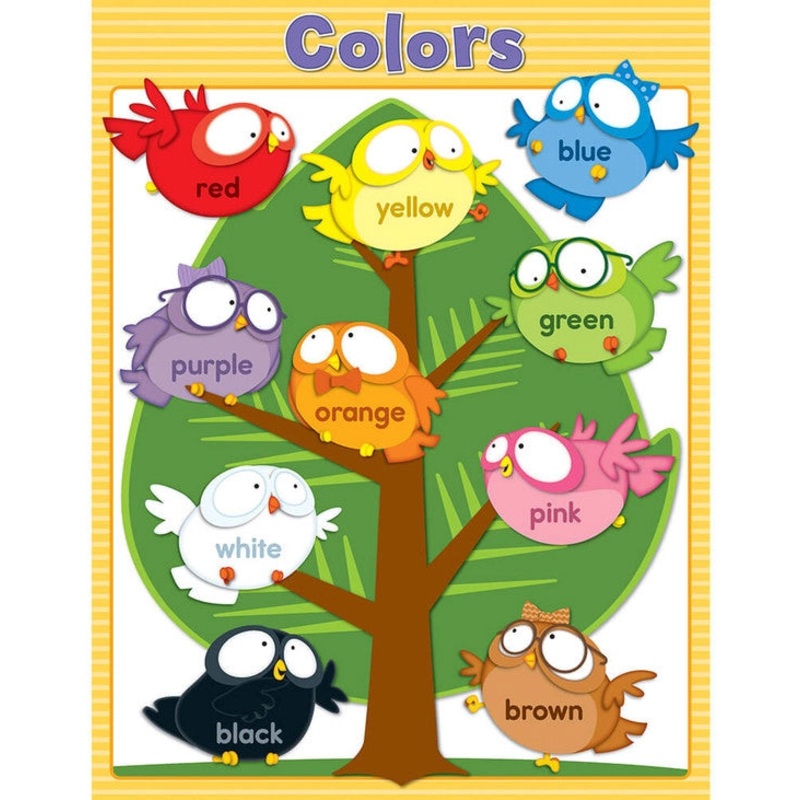 Owl Pals Colors Chart Grade PK-1
