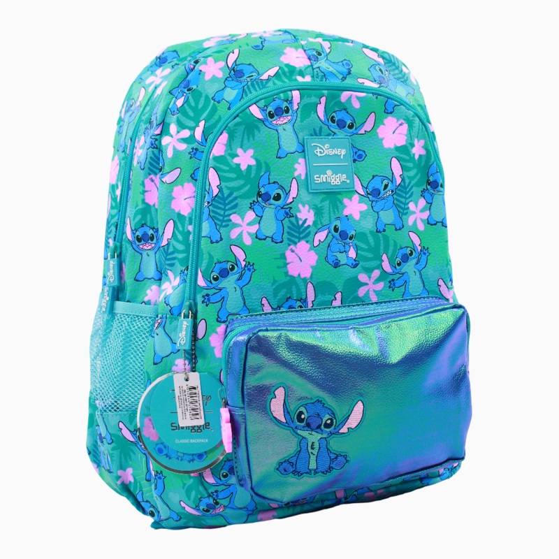 Stitch Backpack – Turquoise (17 Inches)