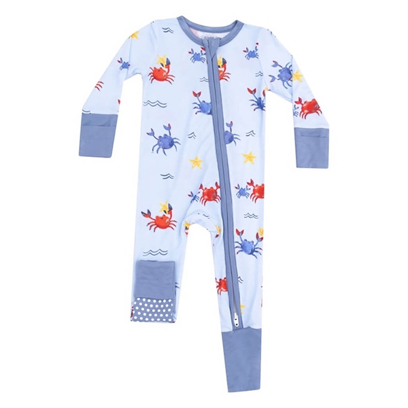 ADR Zipper Romper – Crayon Crabs
