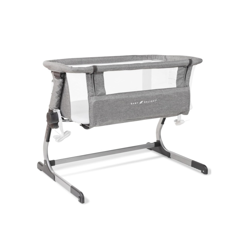 Baby Delight Beside Me Dreamer Bassinet & Bedside Sleeper, Charcoal Tweed