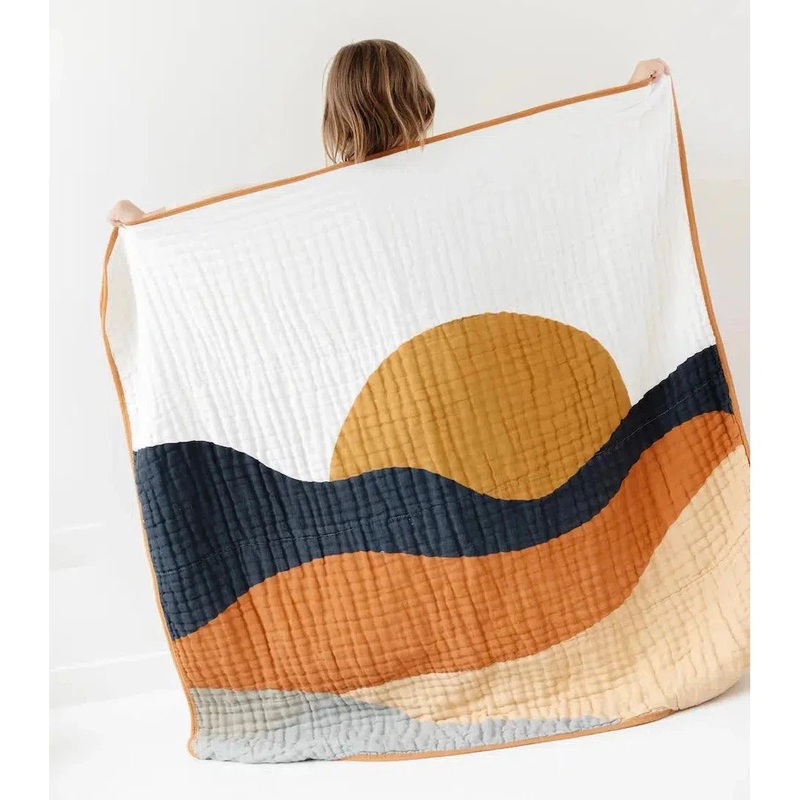 Clementine Kids – Cotton Muslin Quilt – Sunset