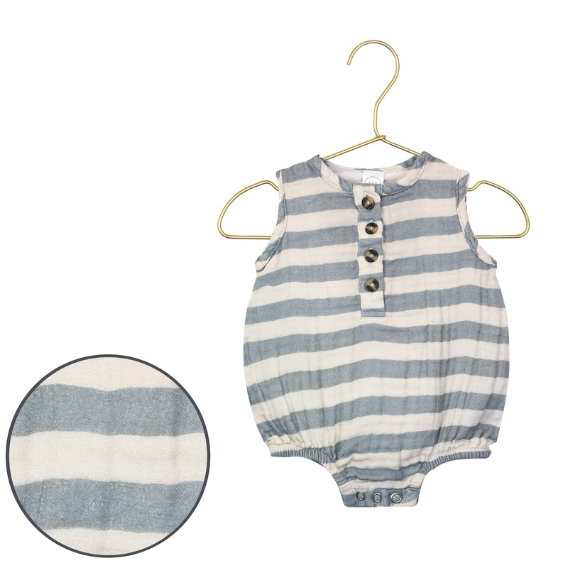 Cloud Muslin Bubble Romper – Lincoln