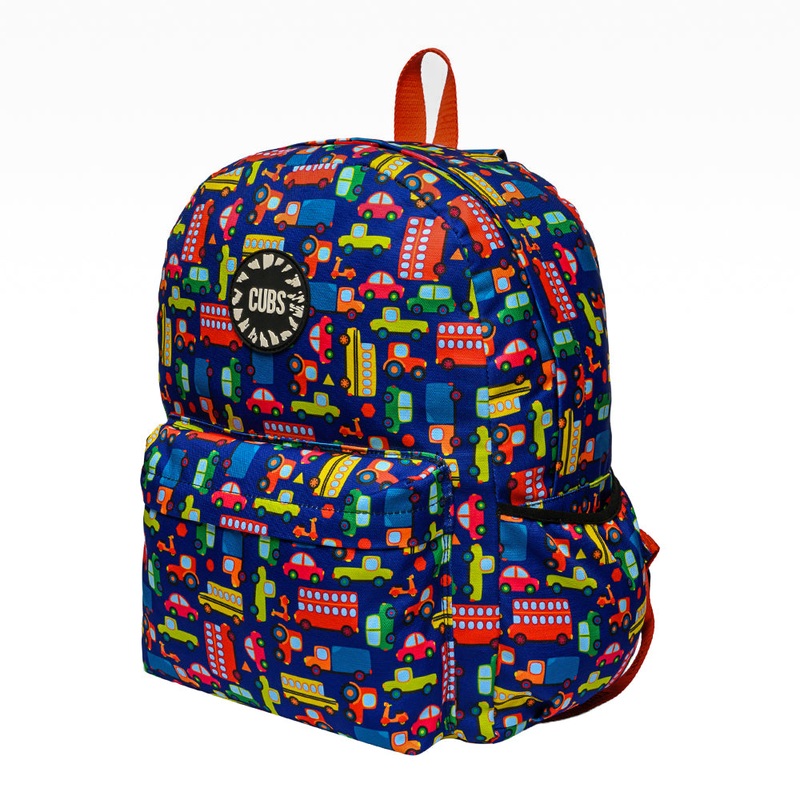 Cubs School Bus Backpack  Preschool & Junior 16 Inch