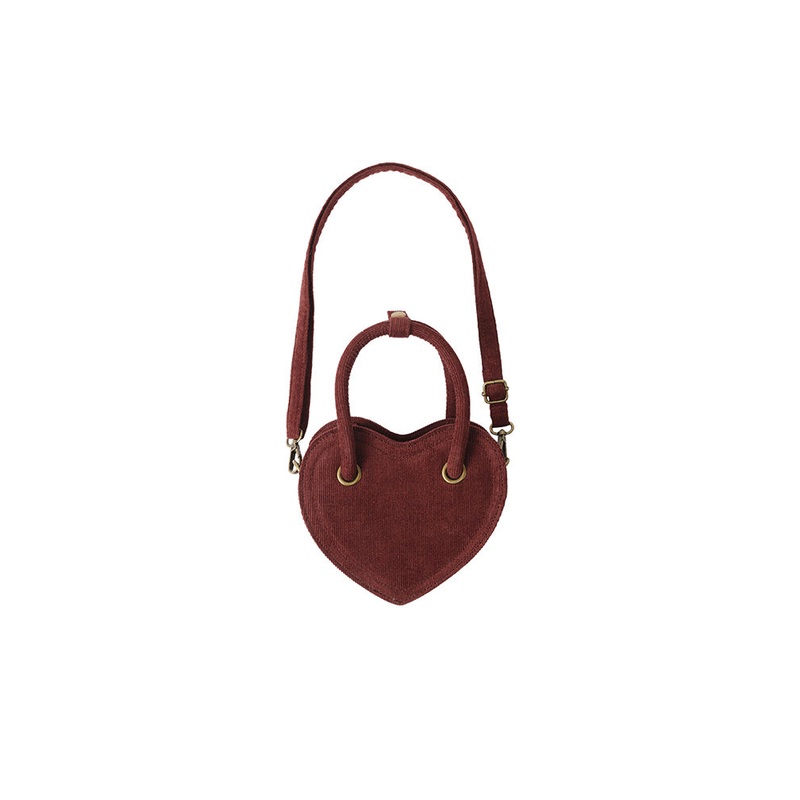 Heart Purse – Burgundy
