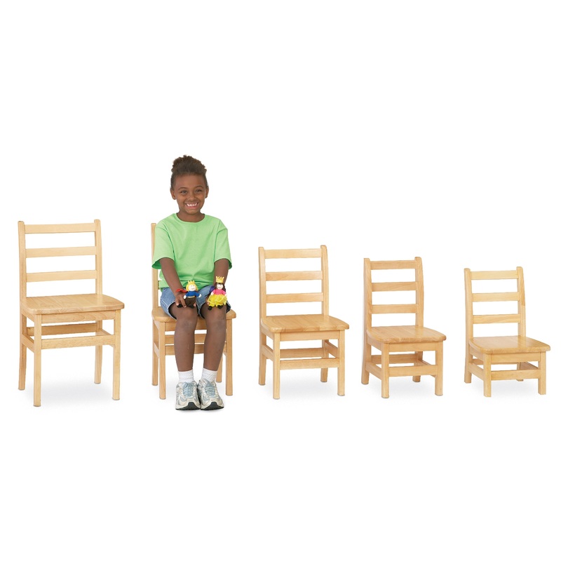 Jonti-Craft KYDZ Ladderback Chair Pair – 8″ Height