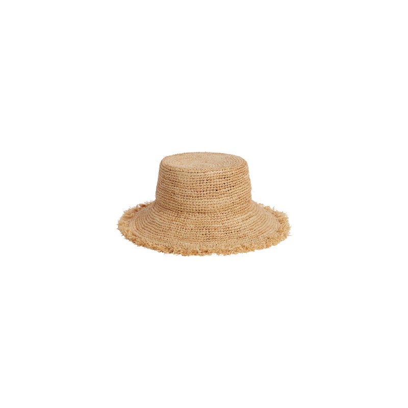 Rylee + Cru Straw Bucket Hat – Straw