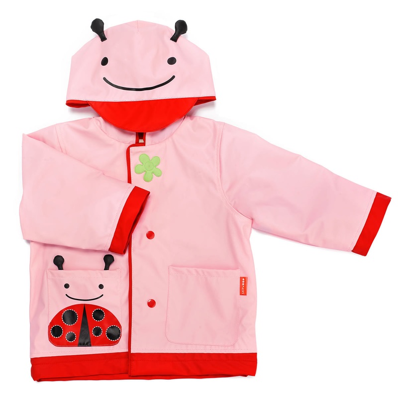 Skip Hop Zoo Little Kid Raincoat, Medium (3-4) – Ladybug