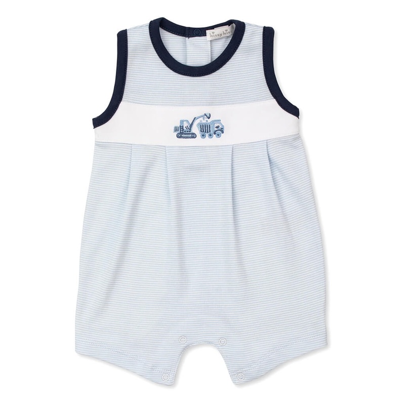 Sleeveless Playsuit Construction Trucks 0-3M