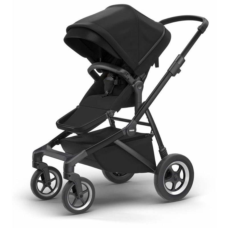 Thule Sleek Single-to-Double Stroller – All Black