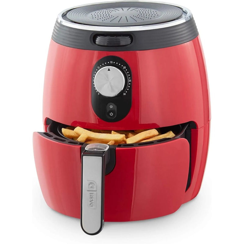 3qt Deluxe Air Fryer – Red