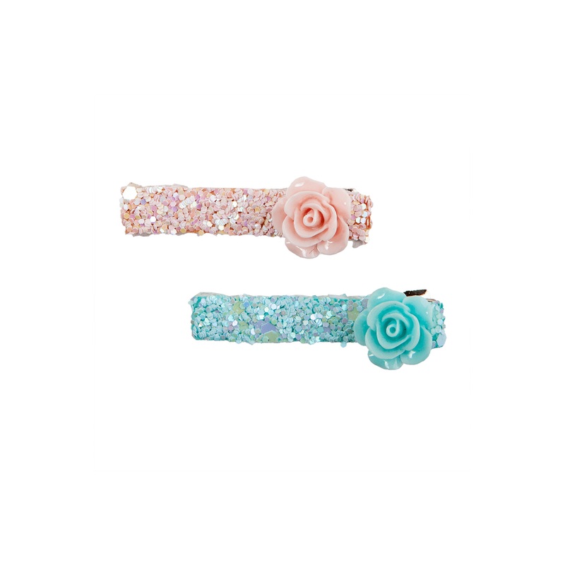 Great Pretenders Boutique Glitter Rosette Hair Clips