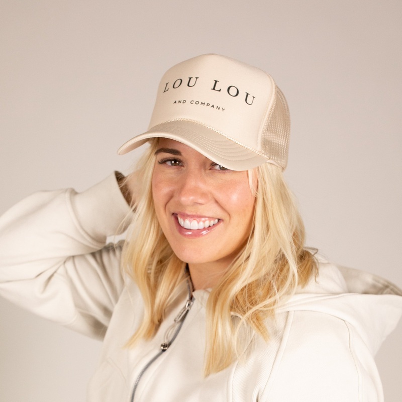 Nice Mom Trucker Hat | Lou Lou & Company Cream
