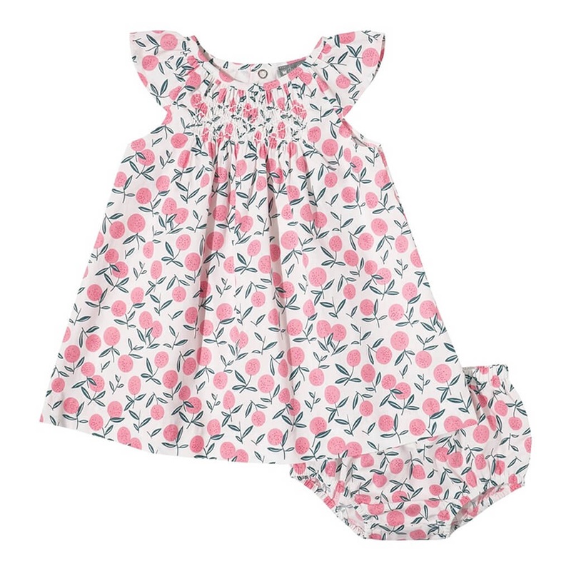 Smocked Dress Set Lemons