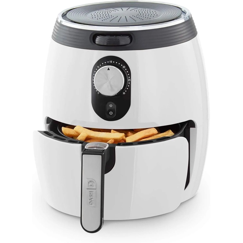 3qt Deluxe Air Fryer – White