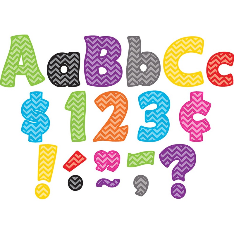 Chevron Funtastic 4″ Letters