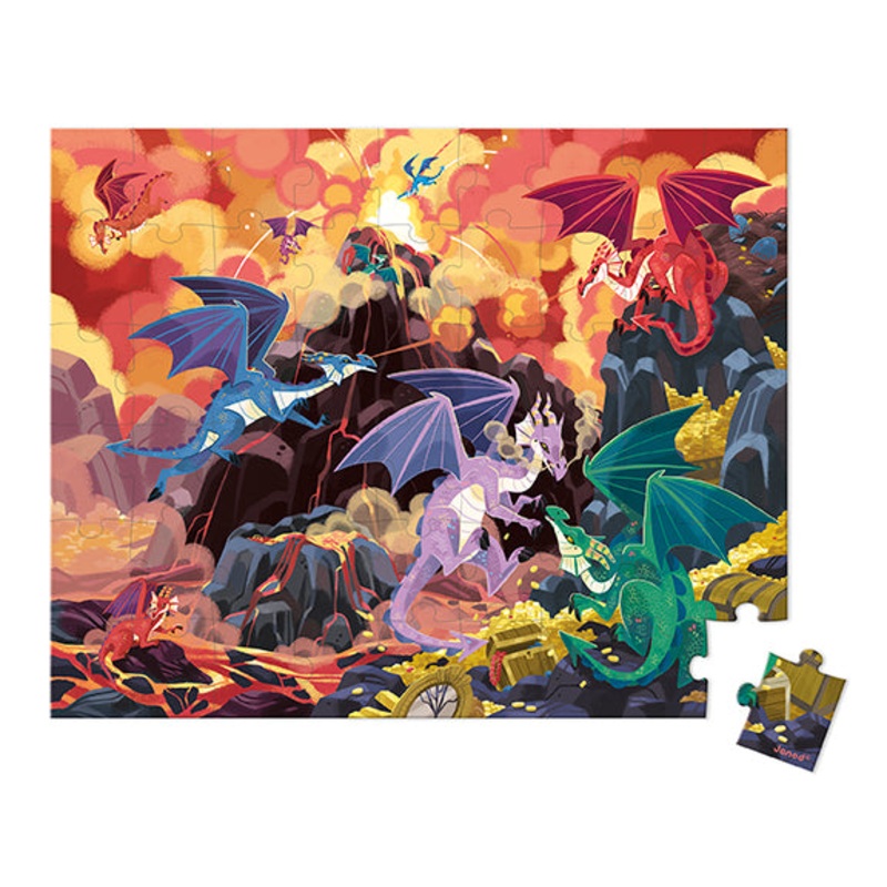 Janod Fiery Dragon 54 Piece Puzzle