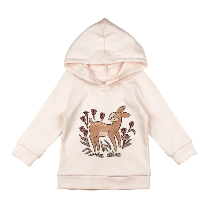 Lovedbaby – Organic Raglan Graphic Hoodie – Doe-a-Deer