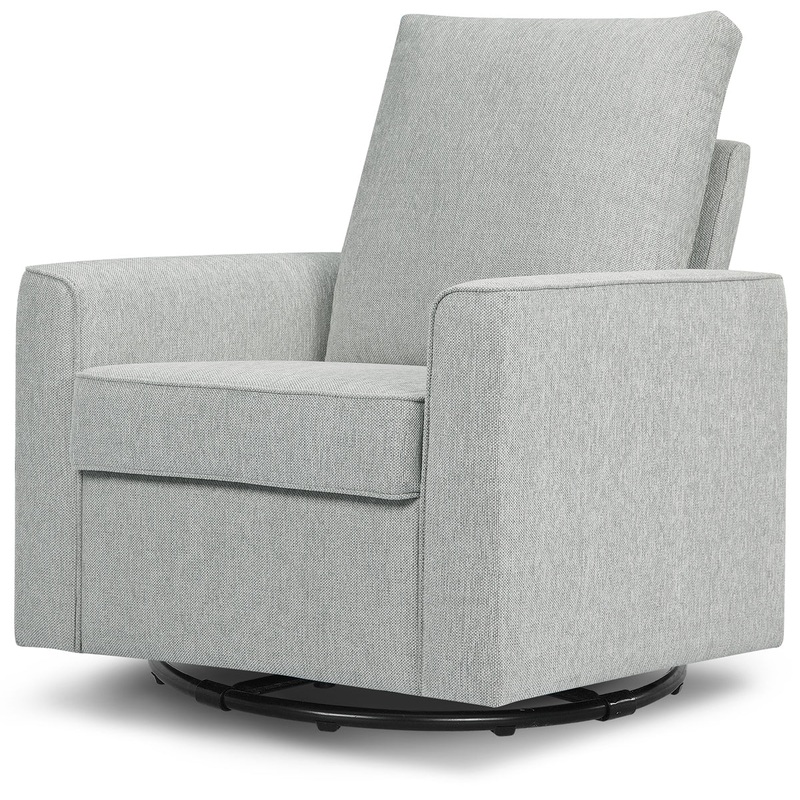 Million Dollar Baby Alden Swivel Glider – Feather Grey Weave