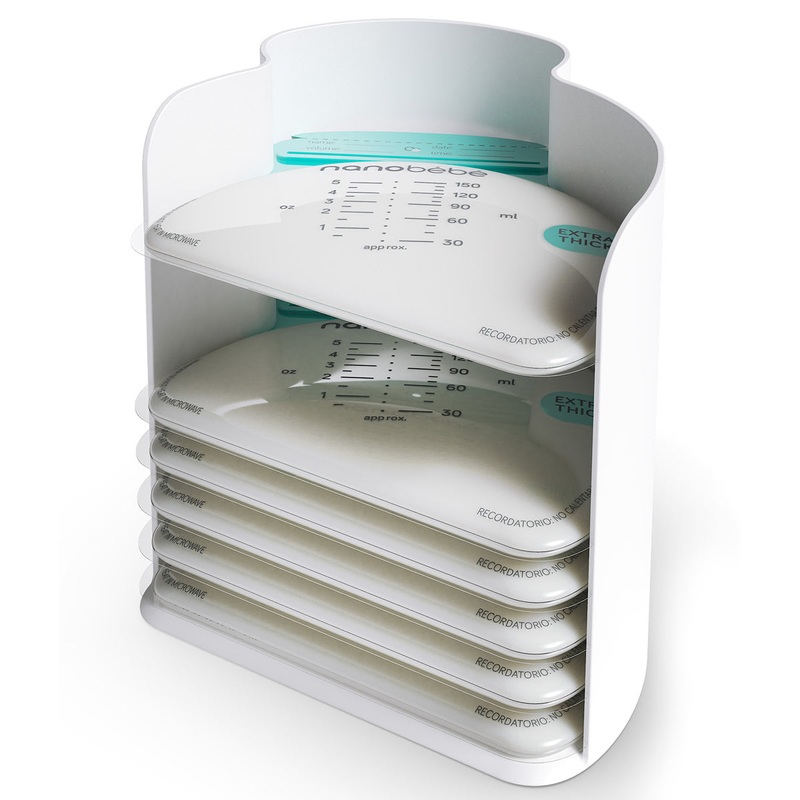 Nanobebe 25 Breastmilk Storage Bags + Organizer