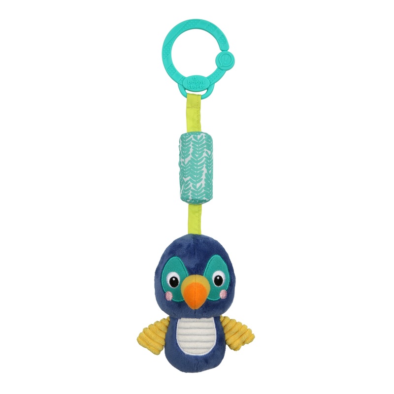 Bright Starts Chime Along Friends On-the-Go Take-Along Toy, Toucan