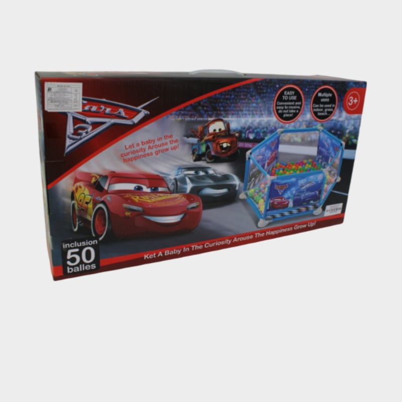 Cars-Themed Play Gym with 50 Balls  Interactive Fun for Babies