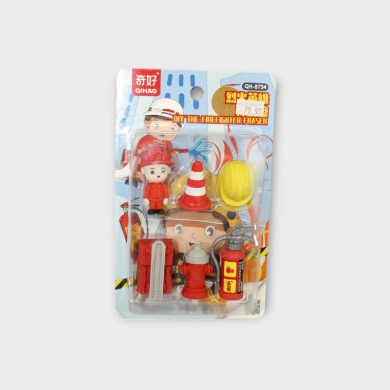 Fire Fighting Erasers Pack