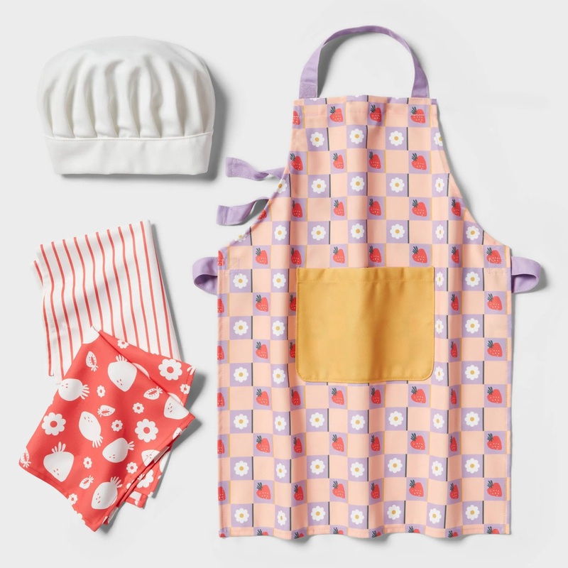 Girls Apron with Chef Hat